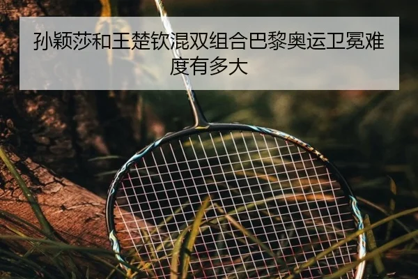 孙颖莎和王楚钦混双组合巴黎奥运卫冕难度有多大